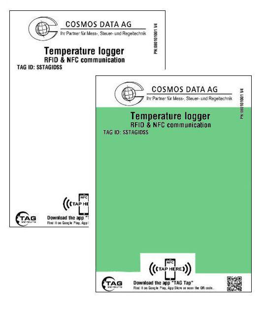 CC Temp Temperaturlogger Etikette